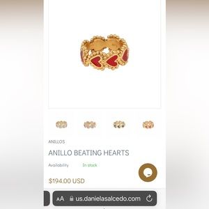 Designer Daniela Salcedo Heart ring
